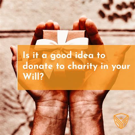 leaving money to charity in your will